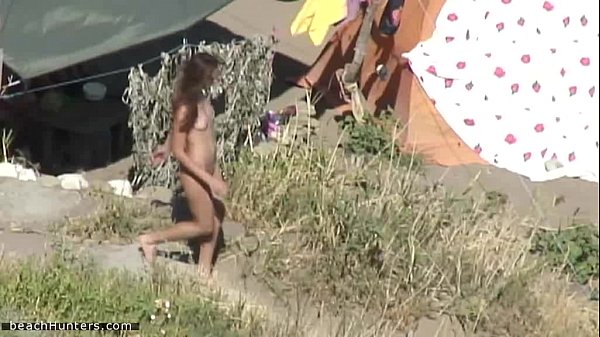 Fun at nudist camp