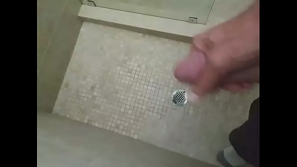 Guy jerking off in shower