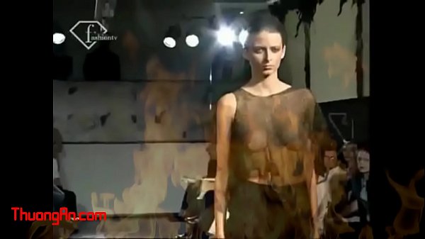 Nude catwalk fashion show