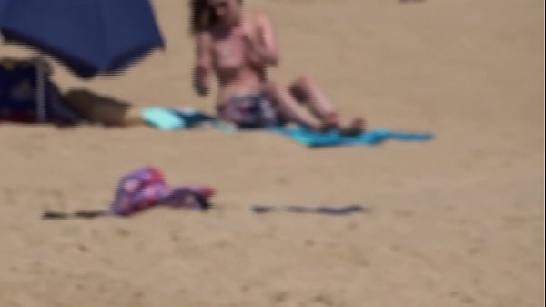 Topless ladies at the beach