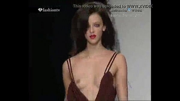 Topless model fashion show