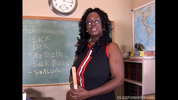 Big ass black teacher fucked