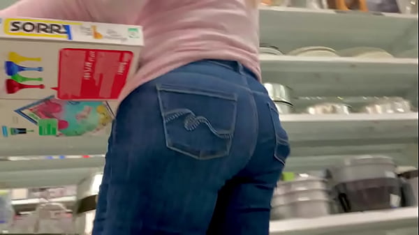 Milf ass in tight jeans
