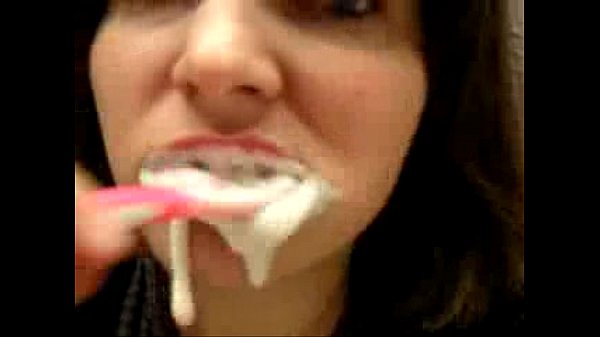 Brush teeth cum