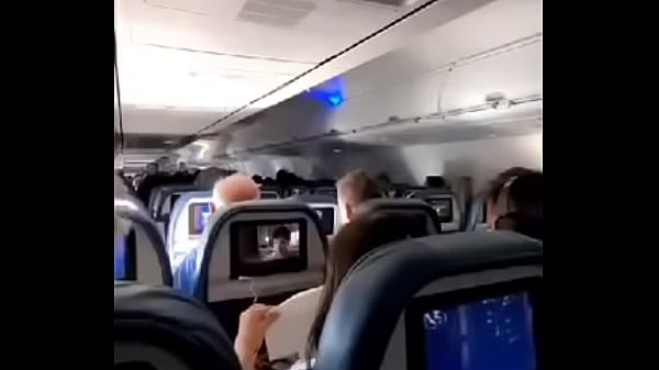 Girl masturbating plane