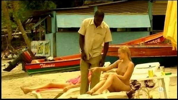 Interracial beach sex