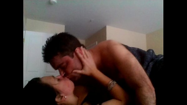 Spanish couple making love