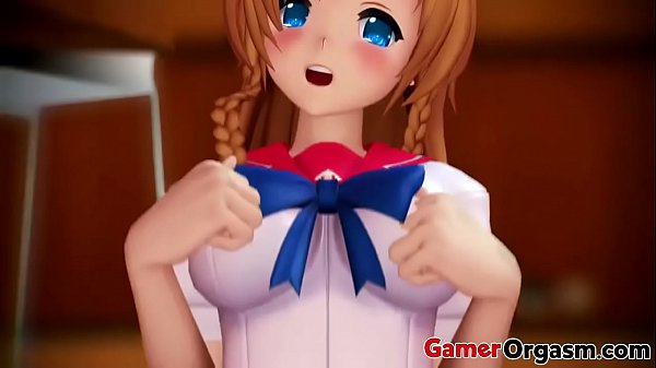 Anime schoolgirl panties