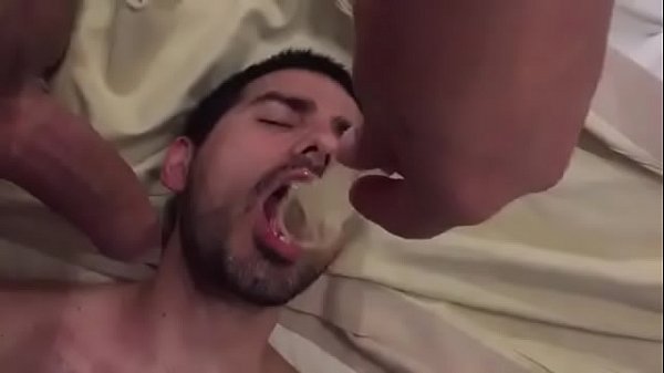 Gay black cum eating