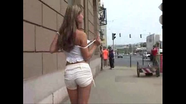 Girls pissing in public
