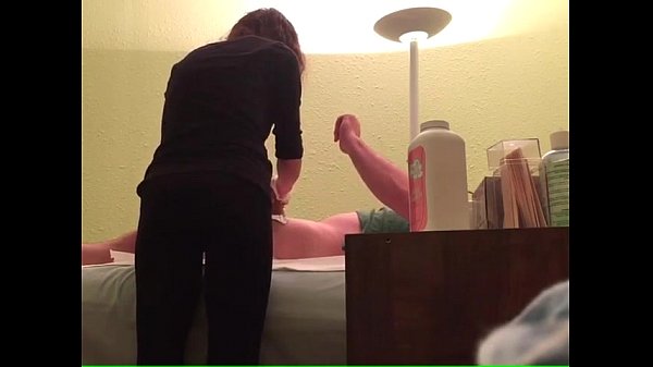 Hidden cam massage handjob