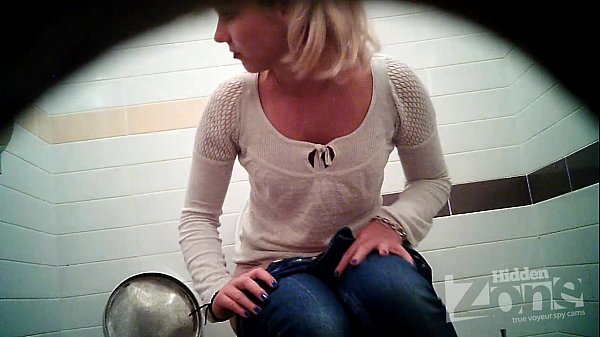 Hidden camera in public bathroom interrupted sex