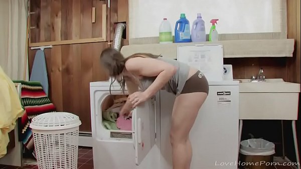 Masturbating on washing machine