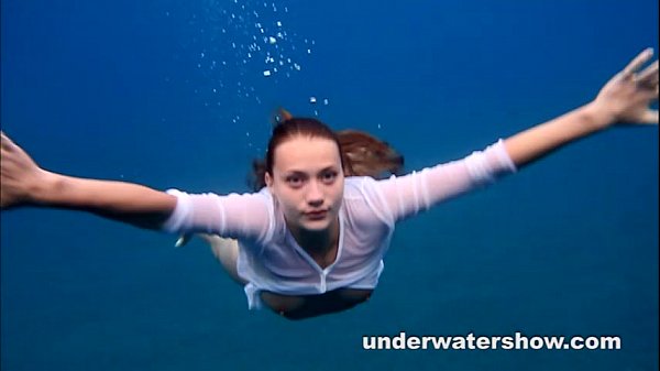 Naked men underwater