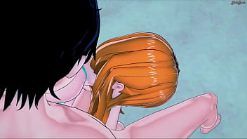 Nami and Sanji doing crazy sex (animated dub)