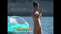 Beach Dogging! Sexy Jaana Linnéa Tervo from Nossebro with big lovely tits fucks a voyeur and a couple join the fun
