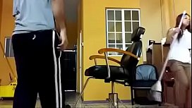 Hairdresser porn video raping the cleaning lady