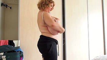 Big belly huge tits