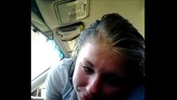 Good sex porn with kitten sucking in the car