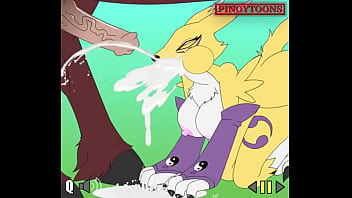 Renamon futanari animated