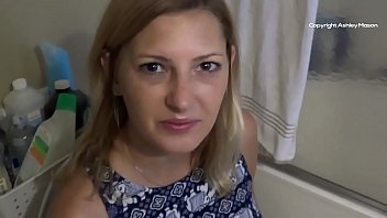 Sucking the slut’s cummed pussy and then putting the cock in
